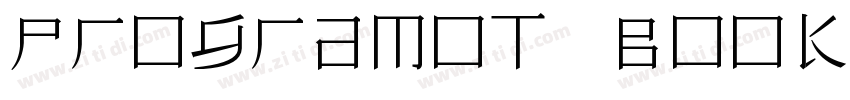 programOT Book 常规字体转换